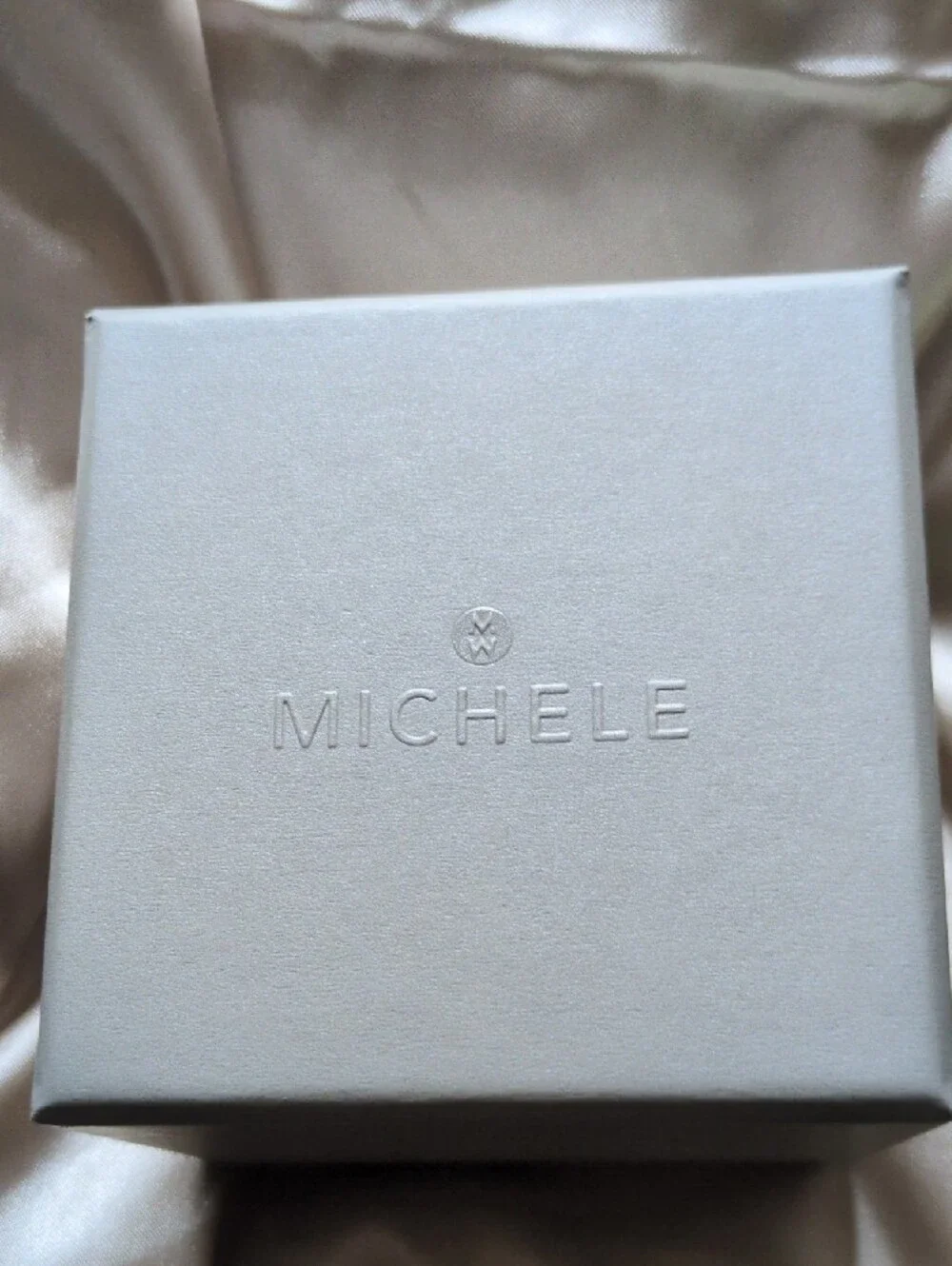 MICHELE Black & Silver Sport Deco women's watch